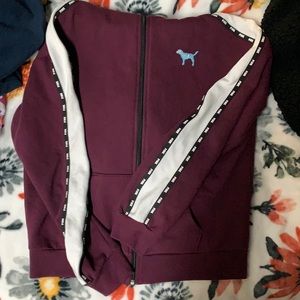 PINK burgundy hoodie